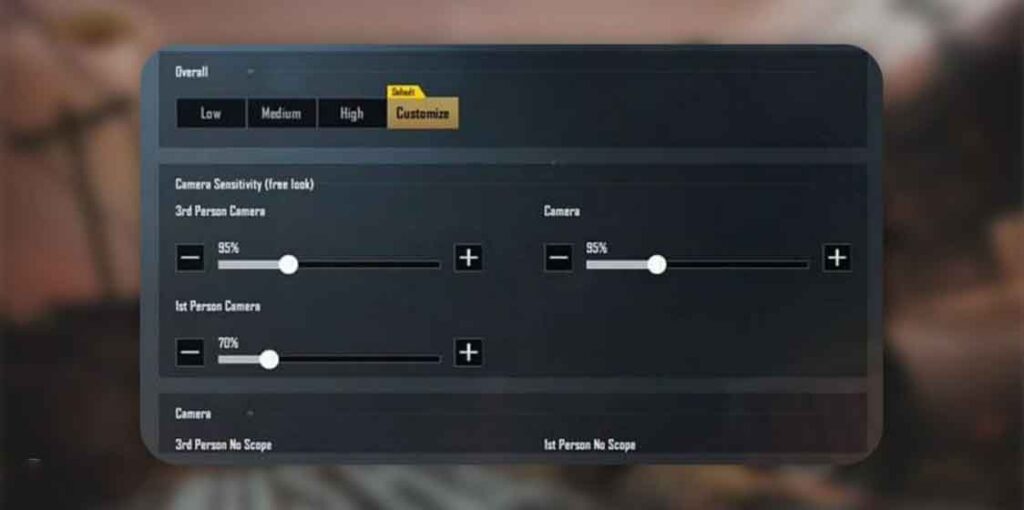 pubg mobile kamera hassasiyet ayarları