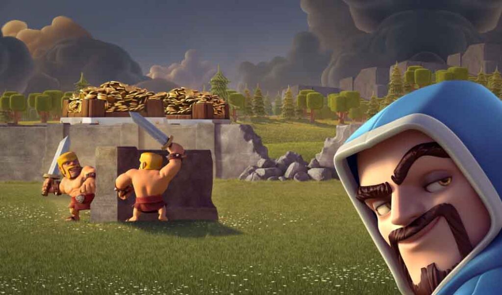 Clash Of Clans Köylüler Çok Uzun Süre Kalkansız