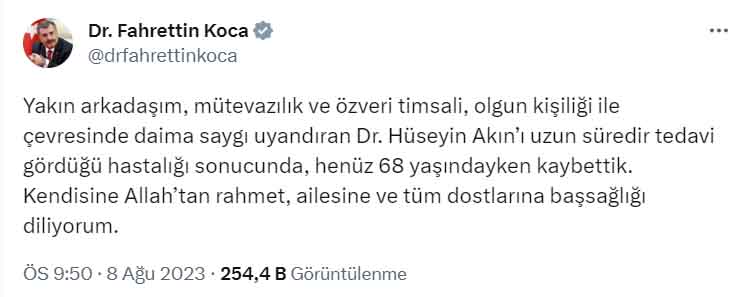 HÜSEYİN AKIN KİMDİR