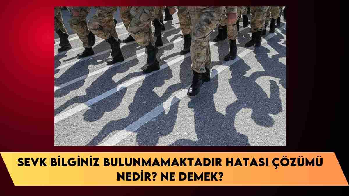 Sevk bilginiz bulunmamaktadır hatası çözümü nedir? ne demek?