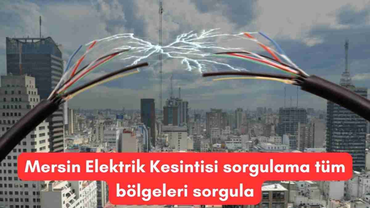 Mersin Elektrik Kesintisi sorgulama tüm bölgeleri sorgula