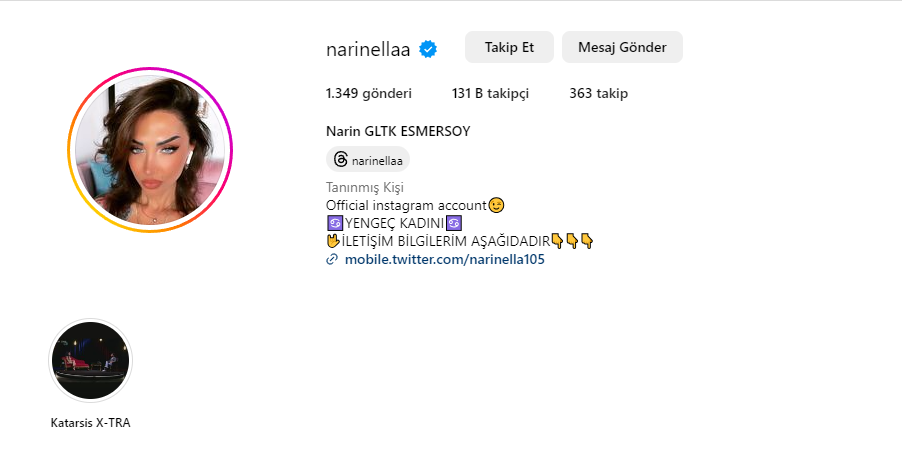 Narin Esmersoy İnstagram