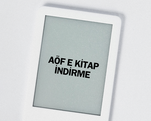 AÖF Kitap indir (güncel)