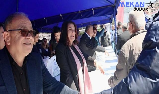 Aydın Büyükşehir Belediye Başkanı Özlem Çerçioğlu, Bozdoğan ilçesinde vatandaşlar ile buluştu