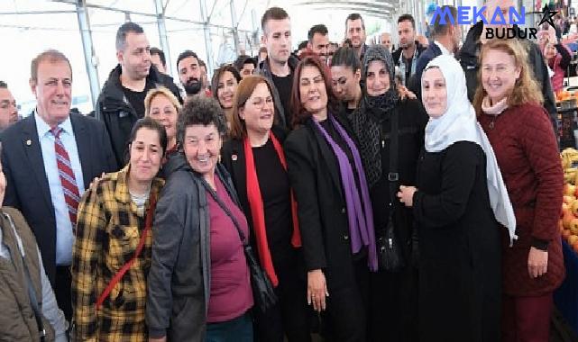 Aydın Büyükşehir Belediye Başkanı Özlem Çerçioğlu, Didim’de Ata Tohumlarından üretilen binlerce fidenin dağıtımını yaptı ve Didim Pazarı’nı ziyaret etti