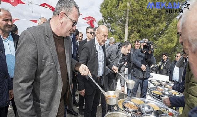 Başkan Soyer Dede Bayırı Hayrı’nda lokma dağıttı