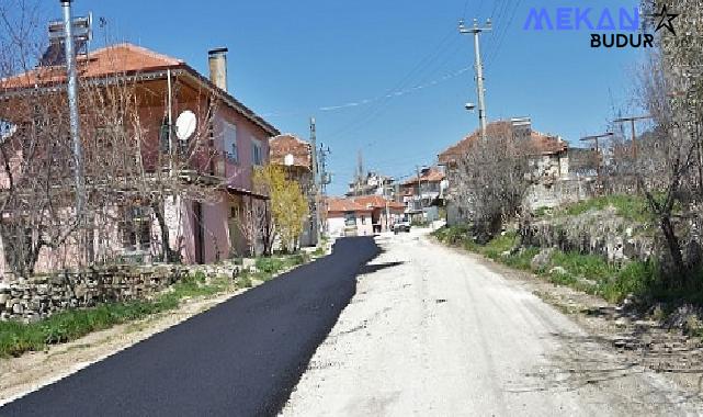 Korkuteli Yelten Mahallesi yoluna sıcak asfalt