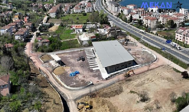 Karamürsel terminal binasında çatı imalatı tamam