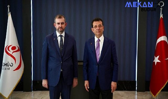 Ekrem İmamoğlu, Güngören Belediye Başkanı Bünyamin Demir’e tebrik ziyaretinde bulundu