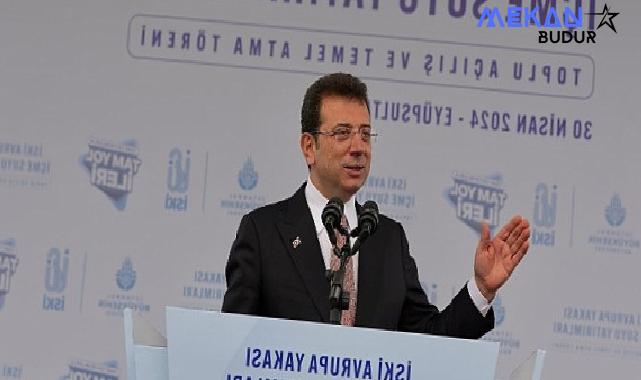 İBB Başkanı Ekrem İmamoğlu, Avrupa yakasındaki ilçelerin içme suyuyla ilgili sorunlarını çözen ve çözecek olan İSKİ yatırımlarının açılışlarını yapıp, temellerini attı