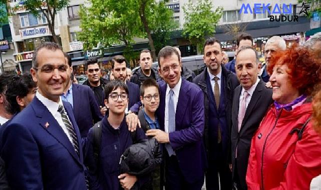 İBB Başkanı Ekrem İmamoğlu, Şişli’nin çiçeği burnunda Belediye Başkanı Emrah Şahan’a tebrik ziyaretinde bulundu