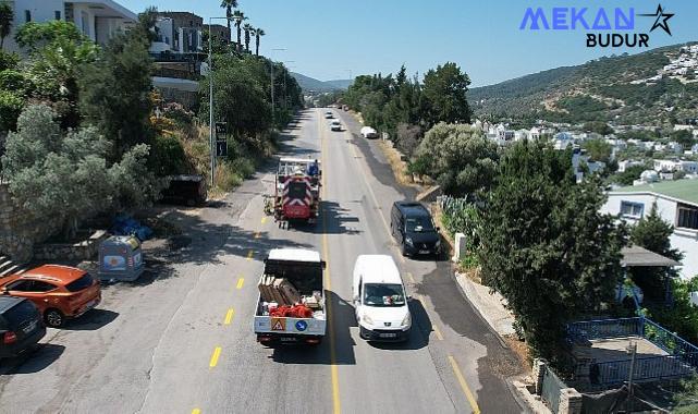 Muğla Büyükşehir Bodrum’un Yollarını Güvenli Hale Getiriyor