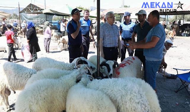 Burhaniye Belediyesi Kurban Bayramı Arifesinde kurban satış ve kesim yerlerini denetledi