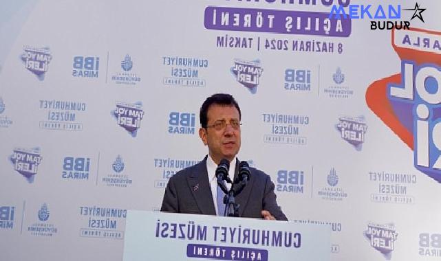 Ekrem İmamoğlu: İBB, Osmanlı su mirası Taksim Maksemi’ni ‘Cumhuriyet Müzesi’ne dönüştürdü