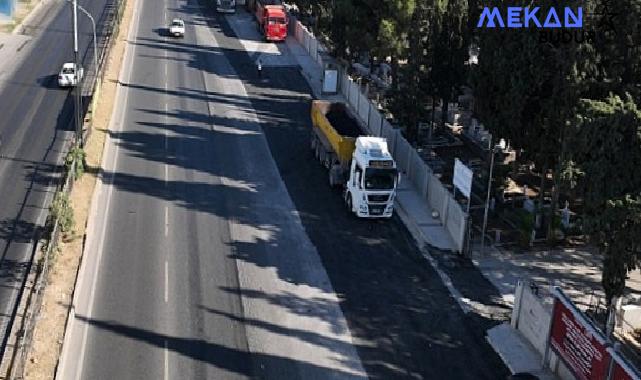 İzmir’de bayramda da yol çalışmaları hız kesmedi