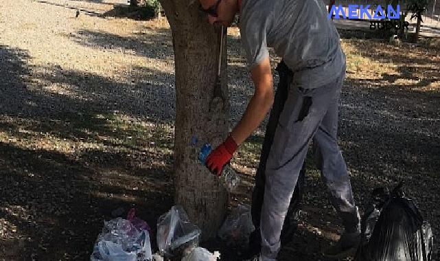 Kemer’de bayram öncesinde temizlik çalışmaları