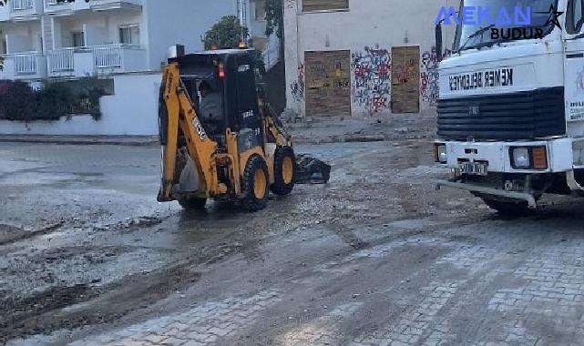 Kemer’de tozlu yollar yıkanıyor