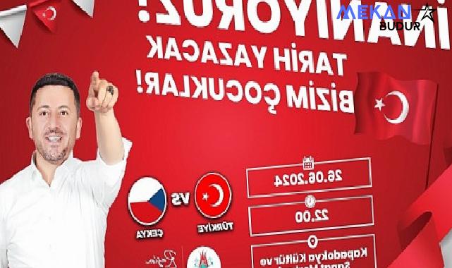 Nevşehir Belediyesi, A Milli Futbol Takımı’nın 2024 Avrupa Futbol Şampiyonası (EURO 2024) F Grubu son maçında dev ekran kuracak