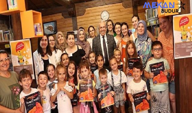 Başkan Şadi Özdemir kütüphanede çocuklarla buluştu