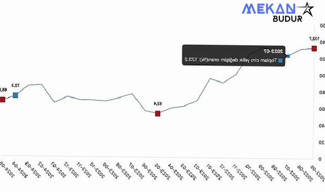 Tüik: Toplam ciro yıllık %66,8 arttı