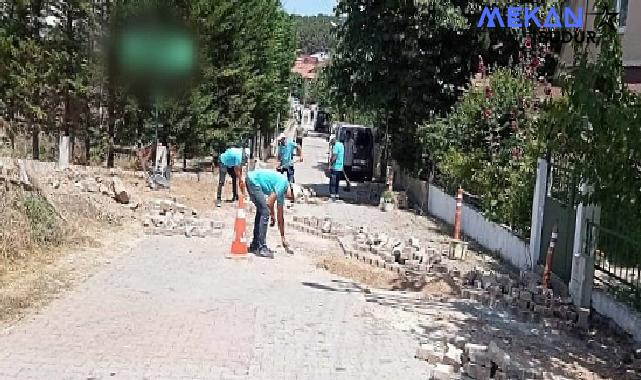 Turizm bölgelerinde parke yollar yenilendi