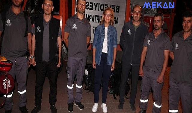 Bakırköy Belediyesi Arama Kurtarma Timi Yangın Bölgesinde