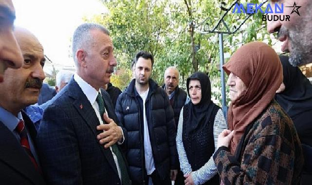 Büyükakın, doğalgaz patlamasından etkilenen vatandaşları ziyaret etti