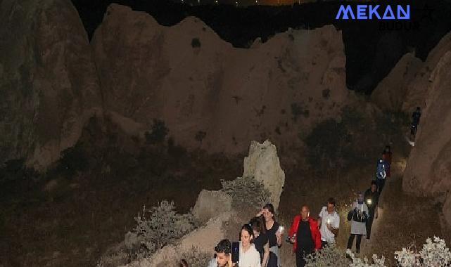 Dolunay yürüyüşü Kızılçukur Vadisi’nde yapıldı