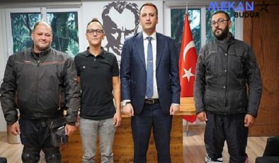 Moto kuryelerden Başkan Eşki’ye teşekkür ziyareti