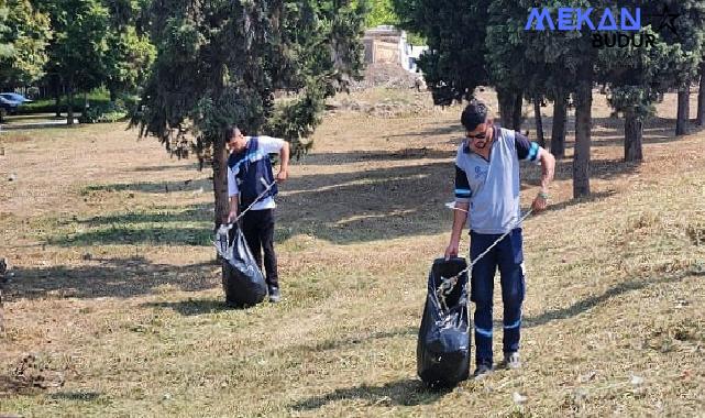 Park ve bahçelerde sonbahar temizliği