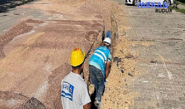 Şekerpınar’da 2 kilometre içme suyu hattı yenilendi