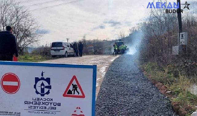 Büyükşehir’den çöken yola anında müdahale