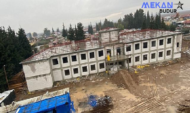 Büyükşehir’in Hatay’daki okul binası yükseliyor