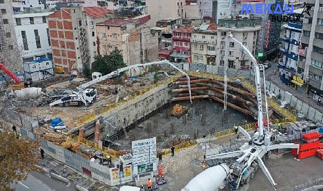 Konak’ın yeni hizmet binasında temel betonu atıldı